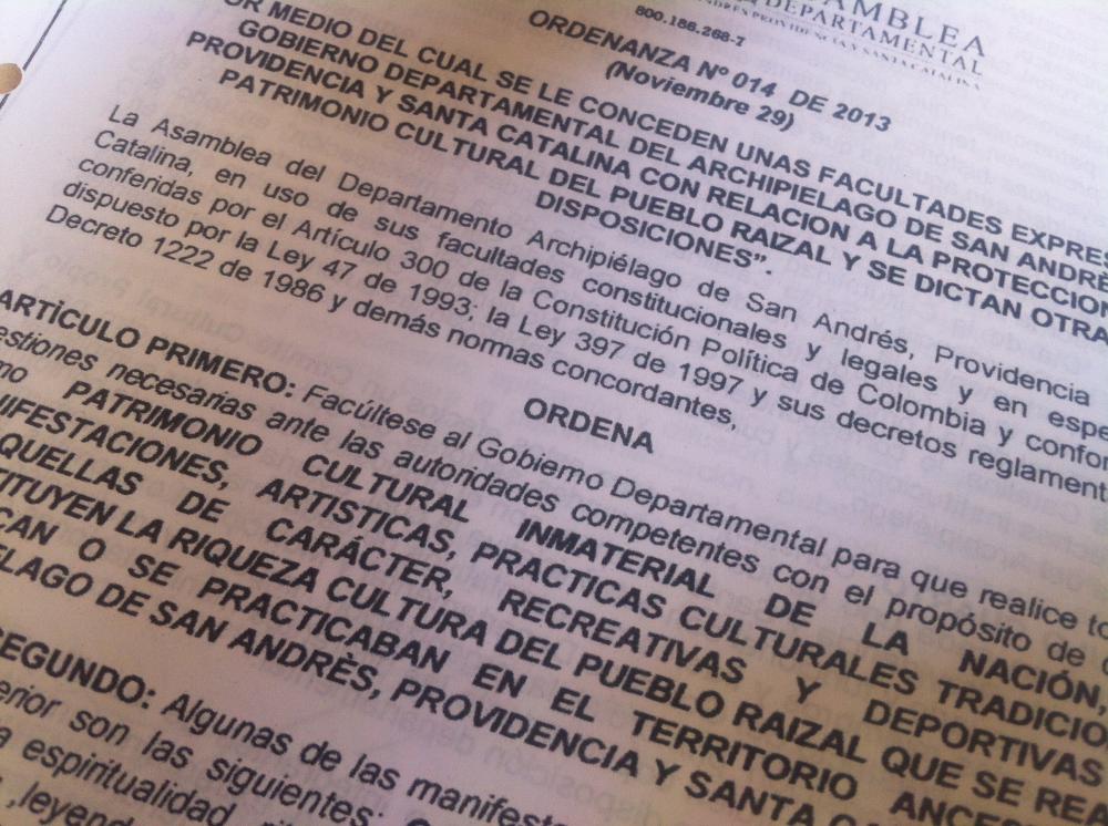 Startbild Alguna normat patrimonio-Ordenanza 014 de 2013-2